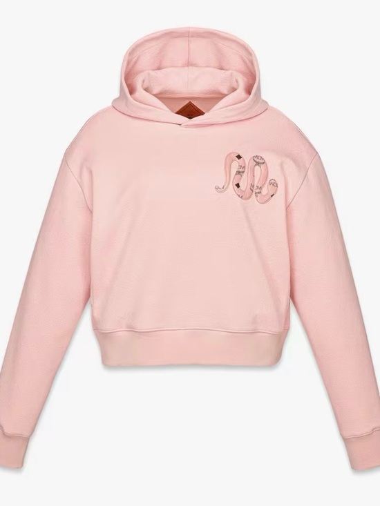 MCM Sweaters - MCM Pale Pink Hooded Pullover Sweatshirt. NWT